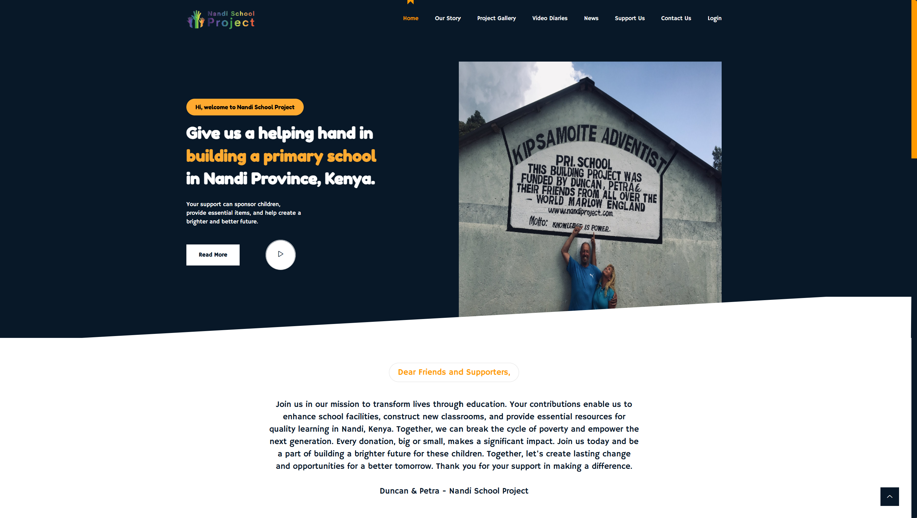 Nandi School Project Homepage